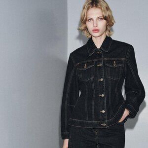 ZW COLLECTION FITTED DENIM JACKET